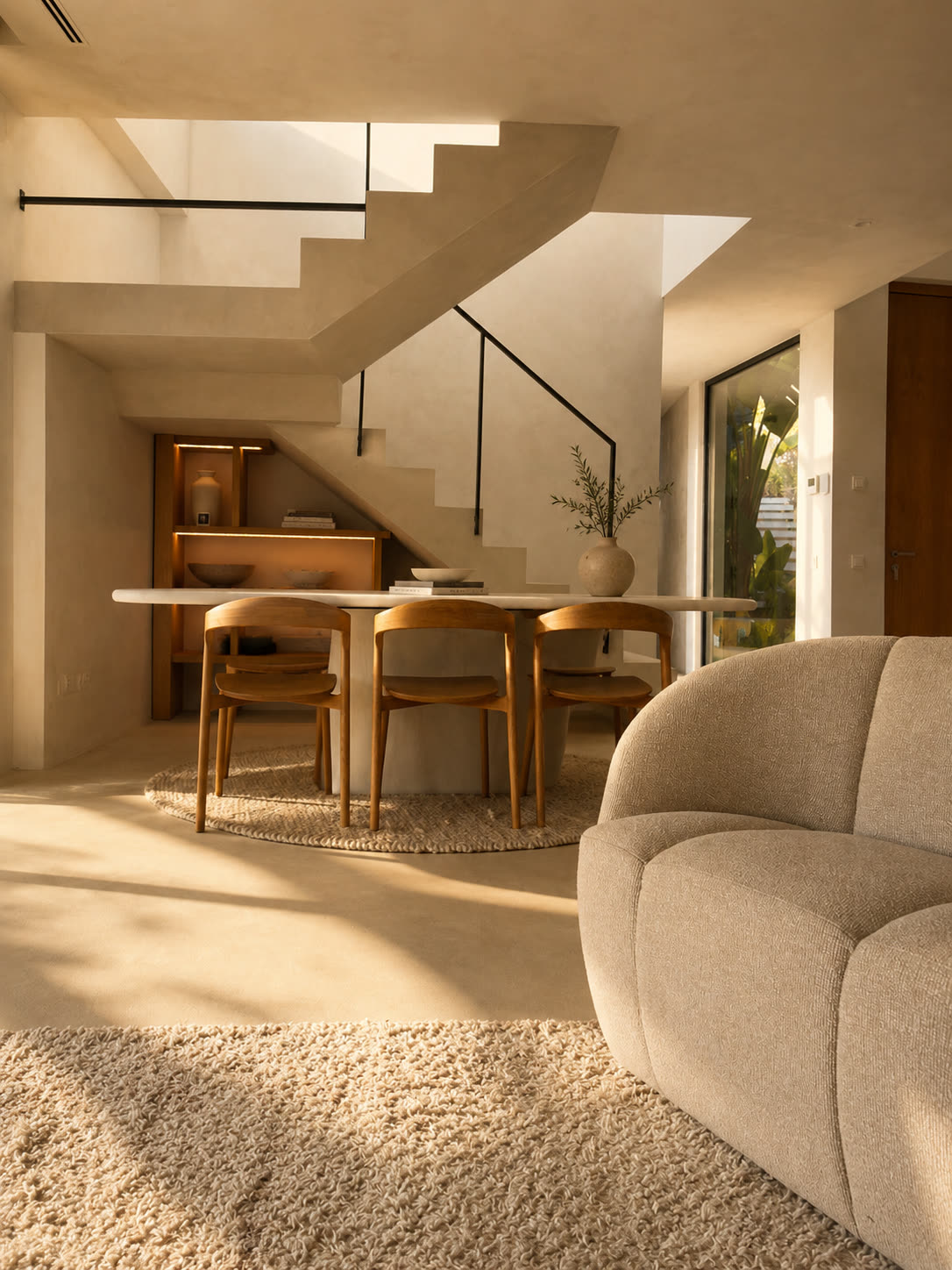 The same room, transformed into a magazine-grade editorial photo